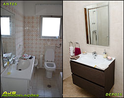 Casa de Banho Antes e Depois